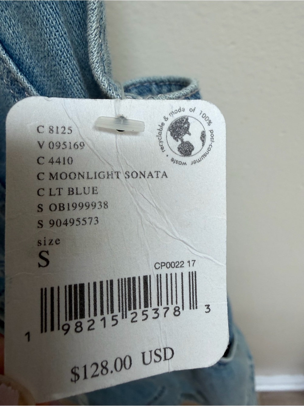 NWT We The Free Light Blue Denim  Overalls Romper - Picture 6 of 6